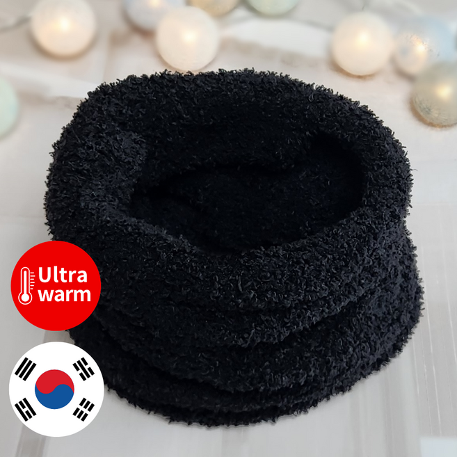 보라월드 수면 넥워머 발열 극세사