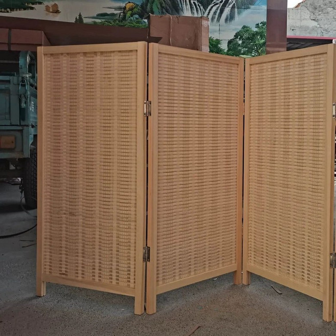 낮은 파티션 가림막 가리개 병풍 접이식 공간분리, 120cm 높이 50cm 폭 3장 세트