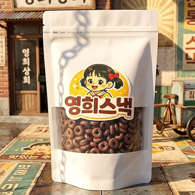 영희스낵 밀크 초코룹스 초코링, 1개, 190g