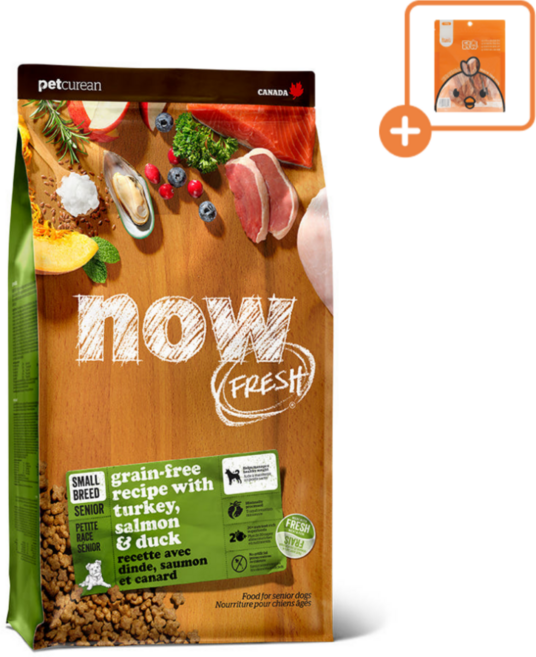 나우 그레인프리 스몰브리드 시니어 사료 2.72kg + 닥터얼라이브 닭츄 치킨슬라이스 1P, 1개, 칠면조