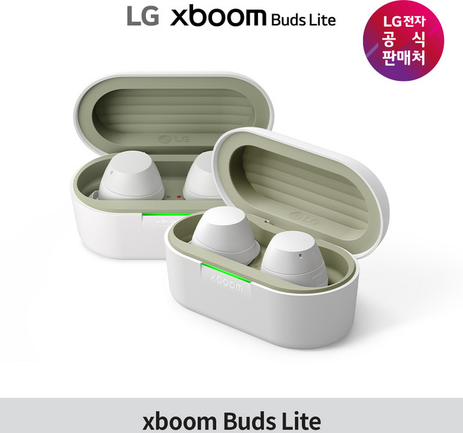 [신제품] 엑스붐 버즈 라이트 XBOOM BUDS LITE / 블루투스 무선 이어폰 노이즈 캔슬링 LG그램 호환 최대 35시간 재생, 화이트