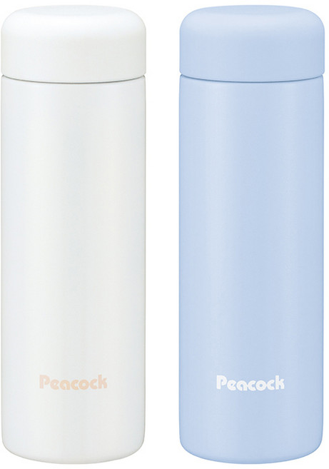 피코크 신제품 보온병 보냉병 머그 텀블러 스크루타입 초경량 미니 미니 텀블러 AKJ-12 125ml, 화이트 WS, 1개