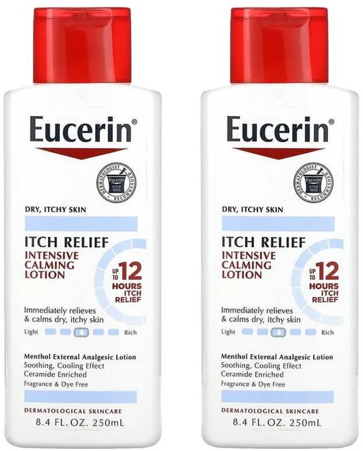 Eucerin 이치 릴리프 인센티브 카밍 로션 250ml x2팩, 2개 - 쿠팡
