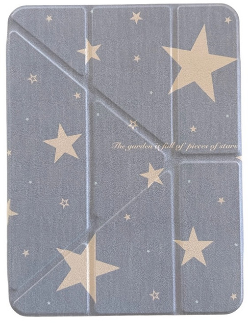 슈퍼리더 스마트 커버 Y형 아이패드 케이스 펜슬 수납 반투명 태블릿PC 보호케이스, 1개, 별