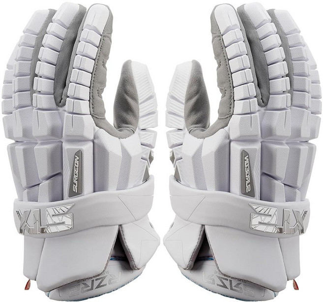 STX Lacrosse Surgeon RZR 2 장갑 화이트 스몰 한 쌍 133789, Small, 1개