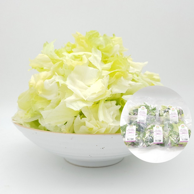 의령농산 건강채소 당일채소 당일제조 당일발송 양상추 컷 샐러드 1주 5일 구성 랜덤 추가증정 1팩, 양상추 컷 샐러드 80g 5팩  랜덤 추가증정 1팩, 1개