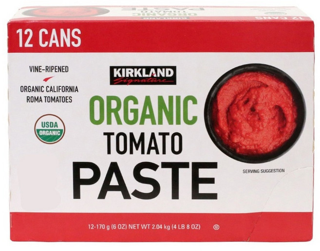 커클랜드 시그니춰 유기농토마토페이스트 170g x 12, 12개