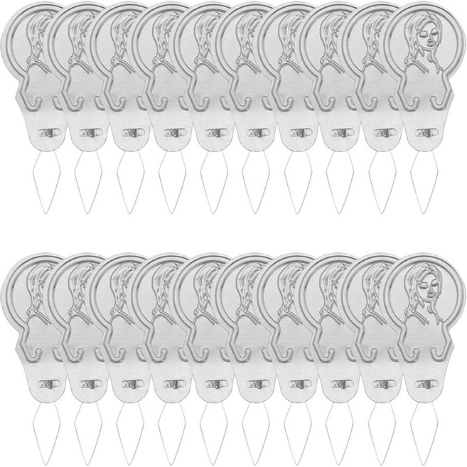 알루미늄 실꿰기 A형, 20개, 실버