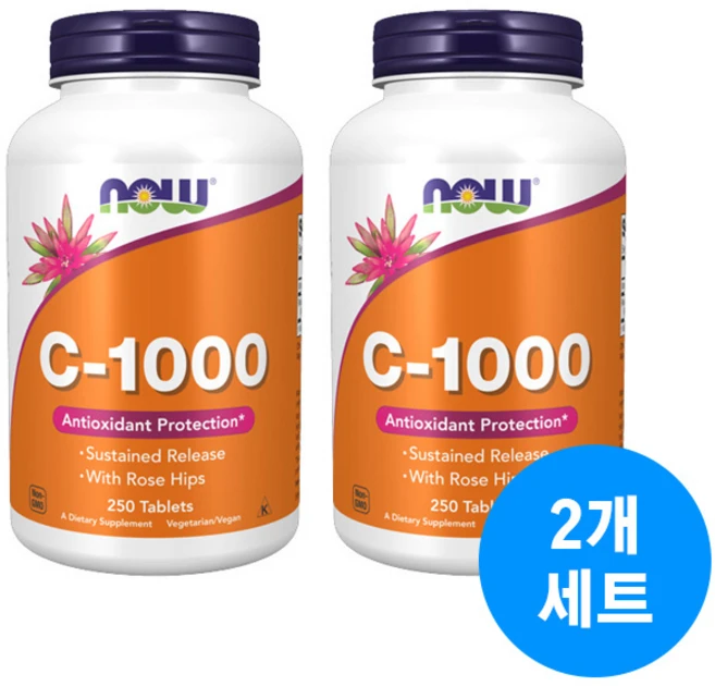 나우푸드 C-1000 250정 x2병, 2개 - 쿠팡