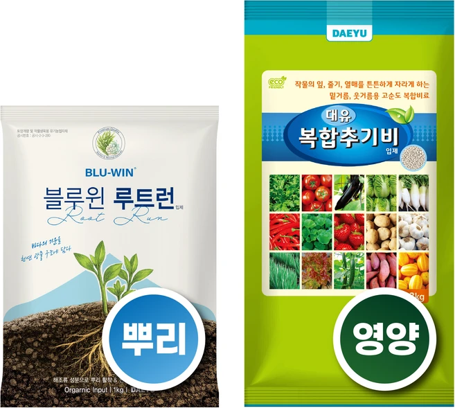 밭장만 영양가득 패키지 뿌리활착 블루윈루트런 복합추기비 작물생육 작물면역력 식물영양, 1개 - 쿠팡