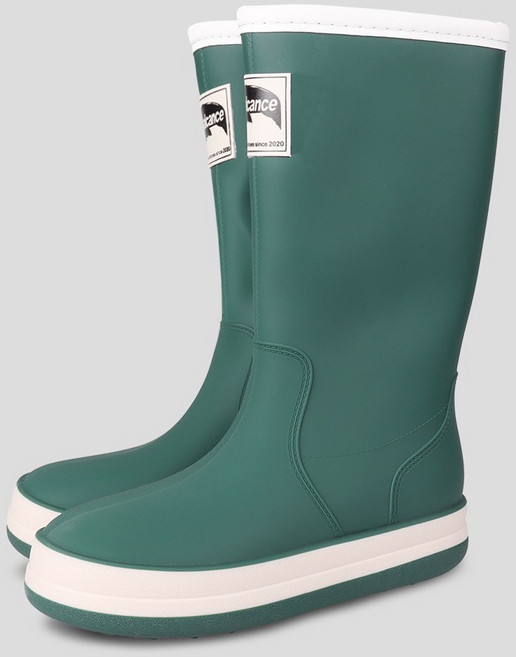 발캉스 여성용 캐주얼 미들 쿠션 레인부츠