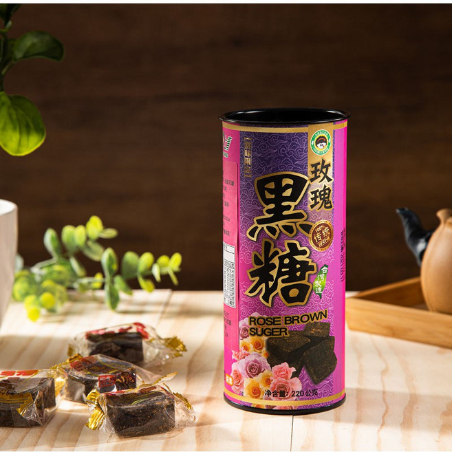 玫瑰黑糖, 220g, 1套, 6個裝