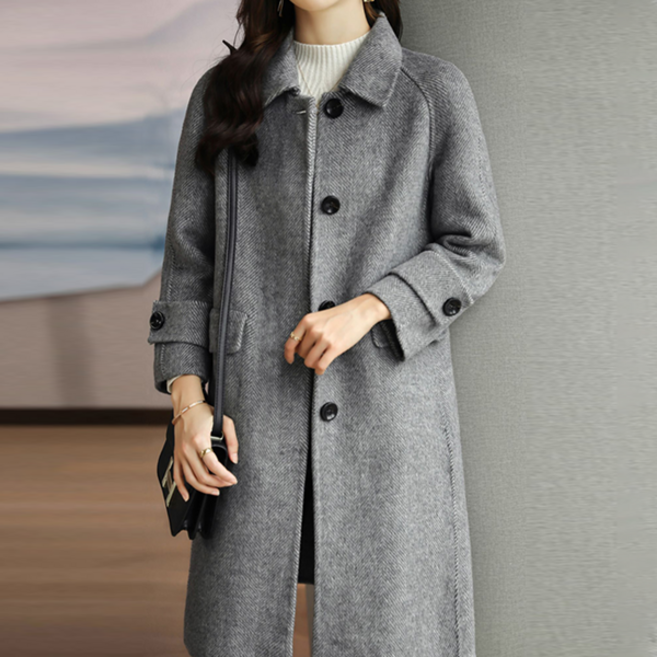 로렌미 비조 플랩포켓 미디 코트 S251013FW-5