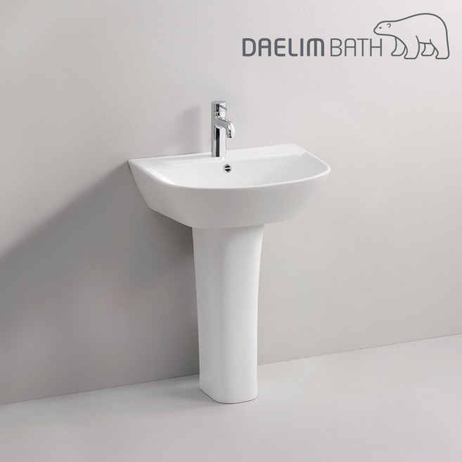 대림바스 CL-349 세면기 긴다리 반다리 세면대교체 부속풀세트포함 CL349, 세면기상부만선택, 자동폽업+벽배수트랩, 업그레이드안함