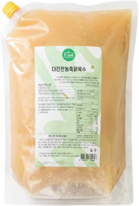 더진한농축닭육수 냉장, 1개, 2kg