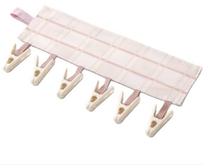 양말 빨래집게 건조대 휴대용 접이식 집게, 핑크, 1개