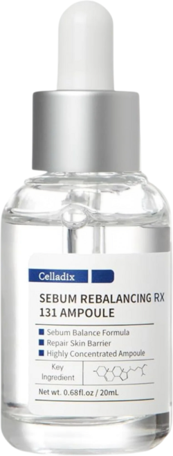 Celladix 皮脂調理RX 131 安瓶精華 修護肌膚屏障 高濃度配方, 1個, 20ml
