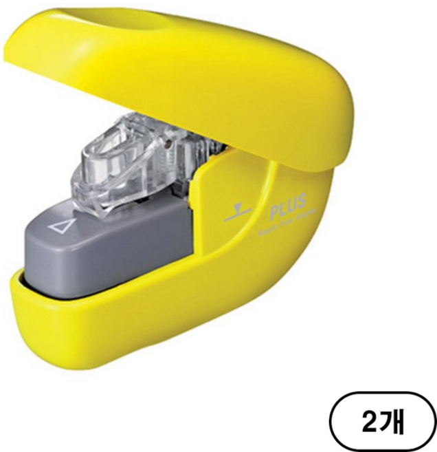 플러스 페이퍼 클린치 SL106NB, 노랑(Yellow), 2개