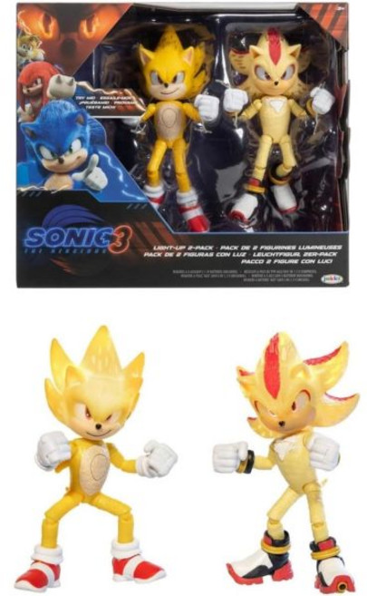 잭스 퍼시픽 소닉 더 헤지혹 슈퍼 섀도우 액션 피규어 세트 출시, JAKKS Pacific 소닉 더 헤지혹 라이트업 슈퍼, 정품 산물, 1개