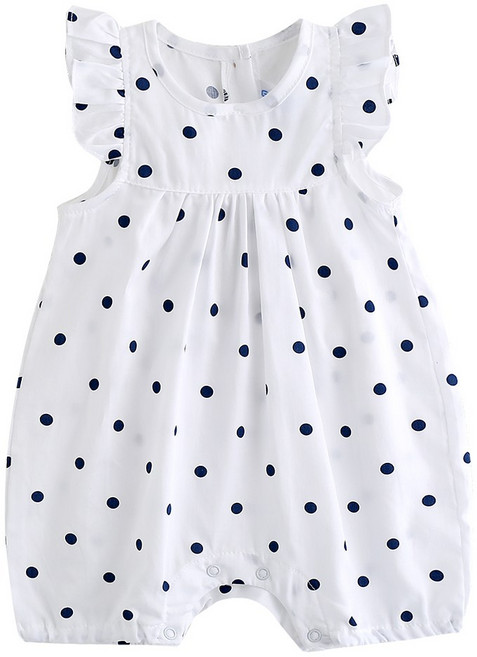 그린베베 국내생산 여름용 방울방울 나시 우주복