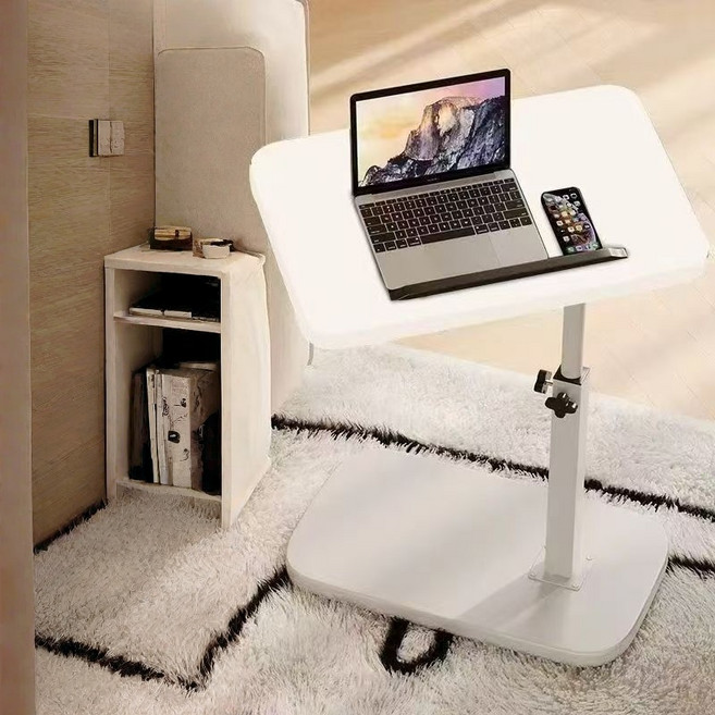 Hao Shun 쇼파 사이드테이블 높이조절 독서대S097-008, 화이트색