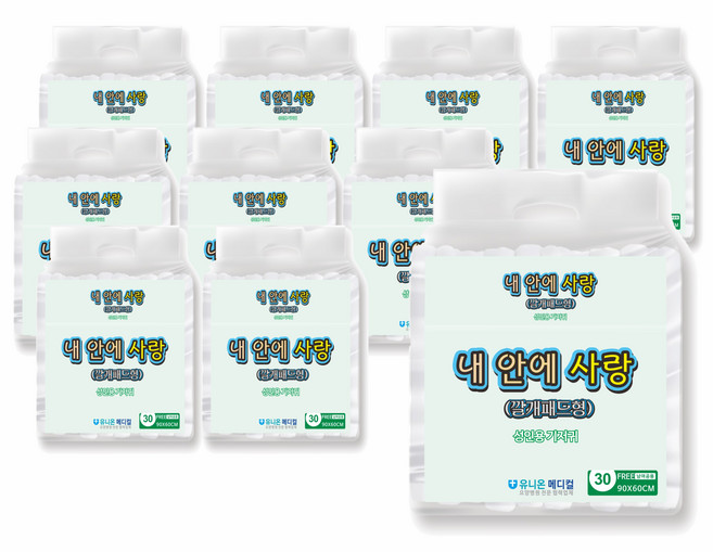 내 안에 사랑 위생 깔개패드형 성인기저귀/패드, 특대형, 10개입, 10개