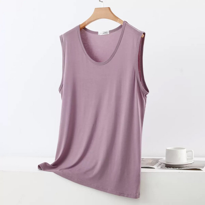 여성 빅사이즈 모달 나시티 루즈핏 민소매 티셔츠 홈웨어 이너티 WXG-203