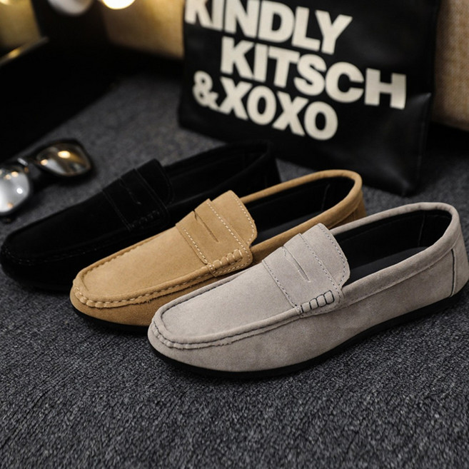 바이시유 남성로퍼 페니 로퍼 클래식 더비 슈즈 남성 신발 구두 곰지