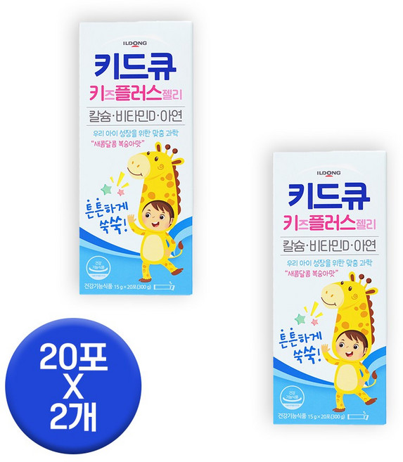 일동제약 키드큐 키즈플러스 젤리, 300g, 2개
