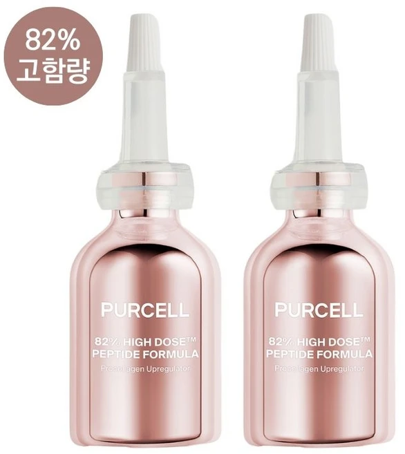 퍼셀 82% 하이도즈 펩타이드 포뮬라 고함량 주름개선 콜라겐 앰플, 2개, 30ml - 쿠팡