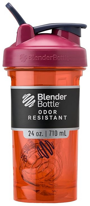 BlenderBottle Pro Series Tritan Pro24 단백질 셰이커 블렌더 병 24oz 용량 700ml 메모리 500ml 사프란 BBPRO24 SN, 상세페이지 참조