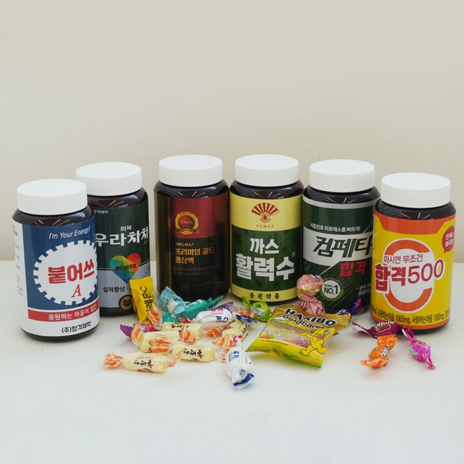 수능응원선물 시험 합격 기원 수능 공시생 국가고시 취준생 수험생 간식 선물 엿 붙어쓰, 1개