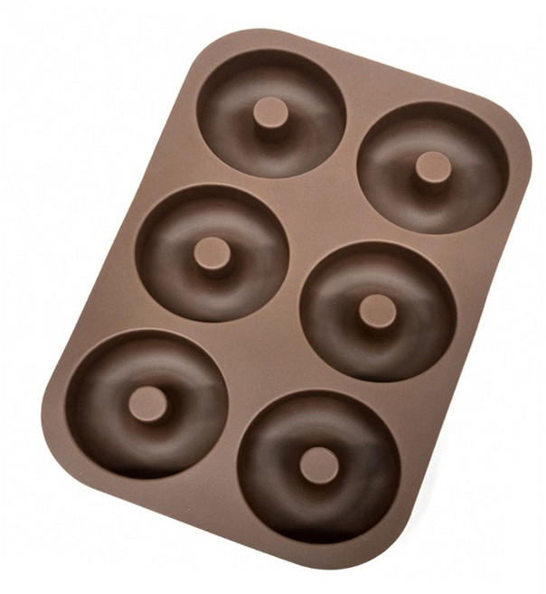 도넛 6구 대 80mm/실리콘몰드/도너츠/사바린 오란다 얼음