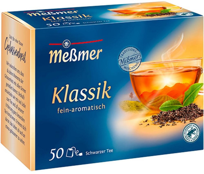 독일 메쓰머 Meßmer Classic 글루텐 유당프리 비건 클래식 홍차 허브차, 4개