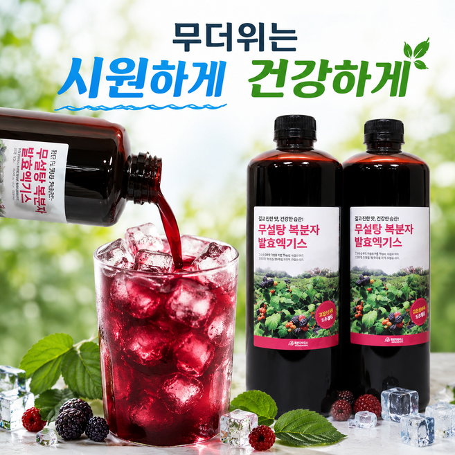(무설탕) 26년 햇 복분자 엑기스900mlx2병 +복분자즙 2포, 2개, 1kg
