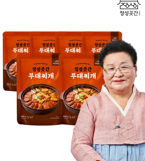정성곳간 명인 강순의 부대찌개 400g 6팩, 없음, 6개