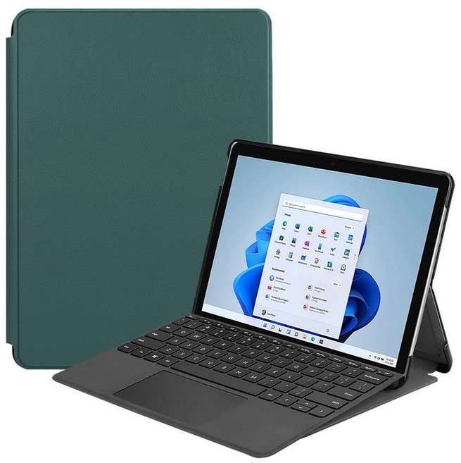 Microsoft Surface pro 8 13형 태블릿 케이스용 Surface pro 13형 접이식 브래킷 커버, Dark Green