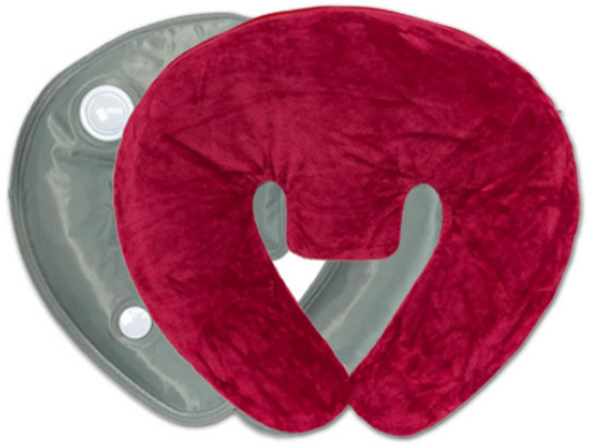 한양 목 어깨 온수찜질기 충전식 온열 찜질팩, 레드