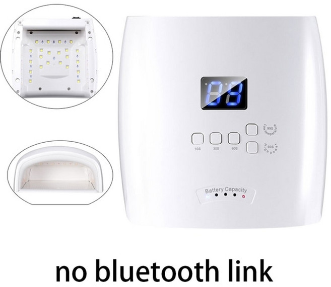 UV 네일램프 젤 네일 램프 드라이어 99w 블루투스 음악 스마투 led 건조기 42led uv 블루투스 타이머 설정 경화기, 하얀, 1-유럽 ​​연합, 1개