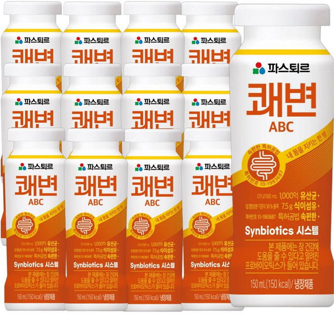 (대영) 파스퇴르 쾌변 요구르트 ABC, 12개, 150ml