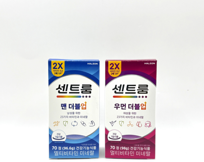 센트룸 남녀 종합비타민 2종 (맨 더블업 70정+우먼 더블업 70정), 2개, 70정