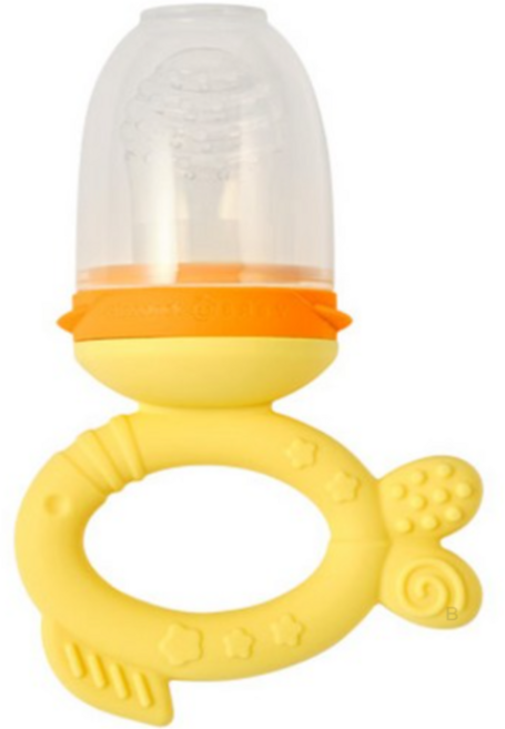 글라스락 베이비 실리콘 과즙망, 30개, 노랑