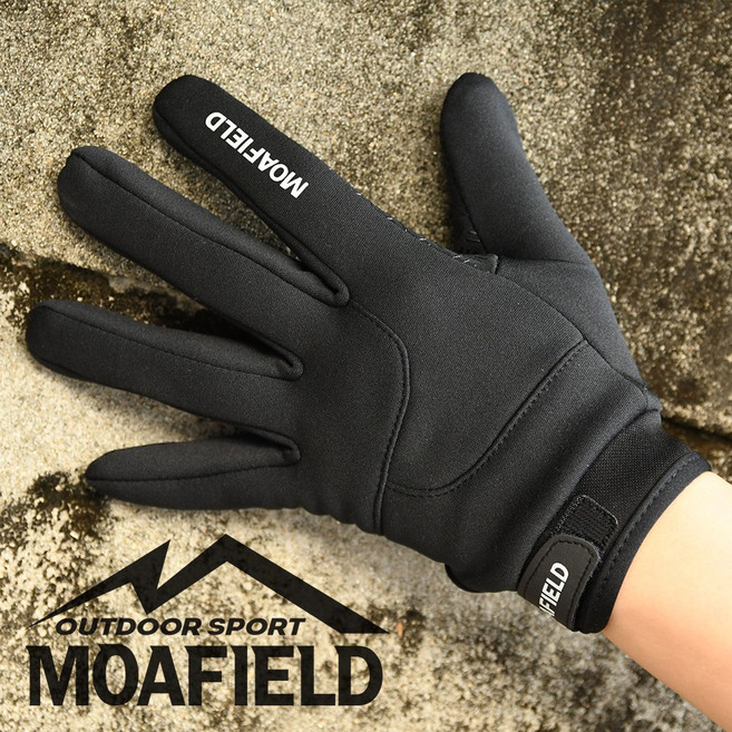 모아필드 뉴파워스트레치 겨울장갑 남성 여성 방한용, 블랙, 1개