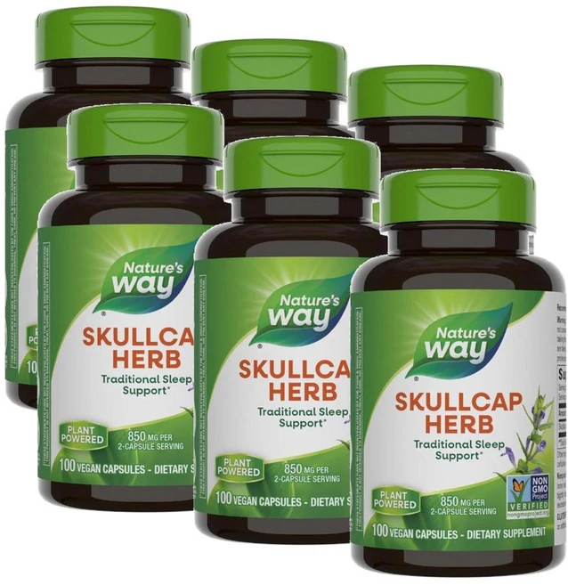 네이처스웨이 스컬캡 허브 850mg 캡슐 Nature's Way Scullcap Herb, 6개, 100정 - 쿠팡