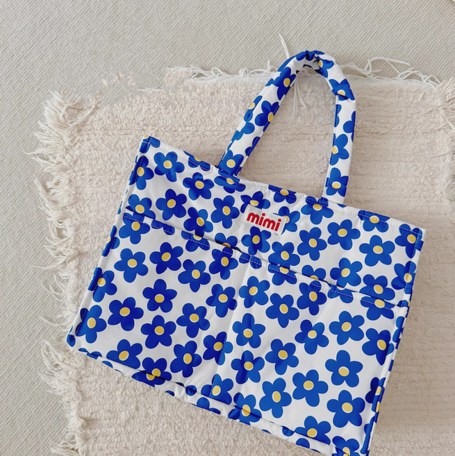 비아이씨 캐주얼 기저귀가방 도시락가방 미니백 숄더백, 블루