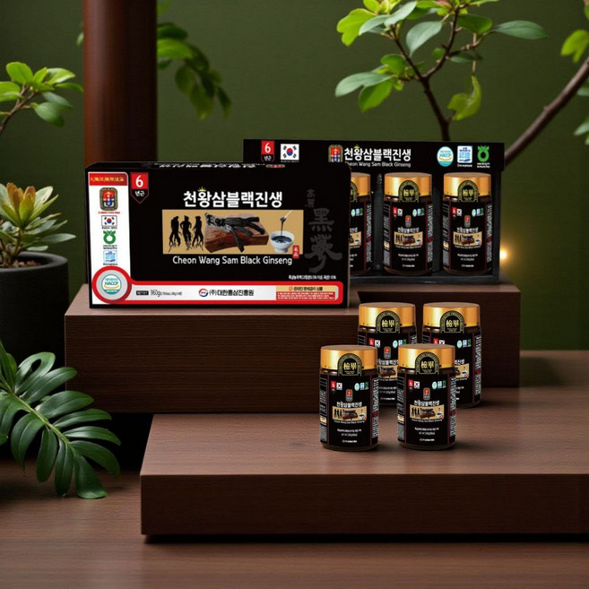 대한홍삼진흥원 흙삼액 천왕삼 블랙진생 240gx4병 흙삼 진액 흑삼 효능 순액 구중구포 9중9포 구증구포 특이 사포닌, 240g