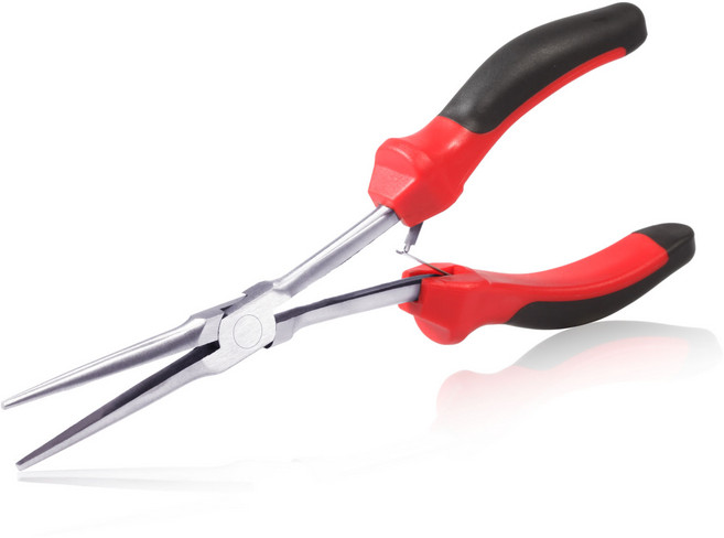 SPEEDWOX 7.5인치 롱 리치 뾰족 플라이어 미니 와이어 루핑 플라이어 하이 레버리지 TPR 핸들 주얼리 제작용, 1개