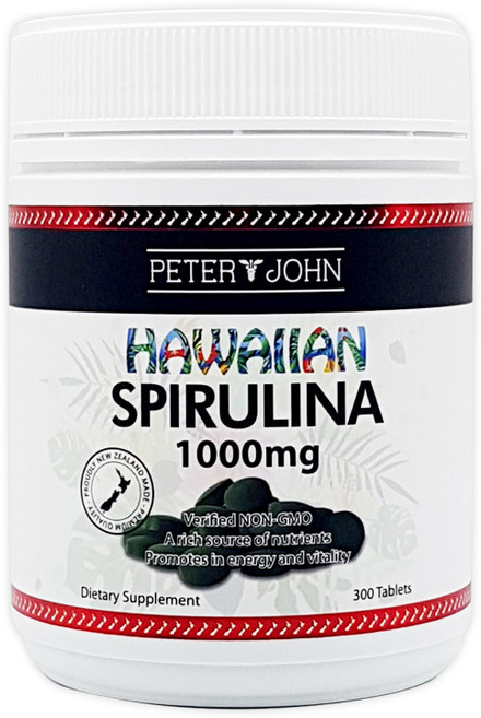 피터앤존 하와이안 스피루리나 1000mg 식물성 단백질 300정, 1개