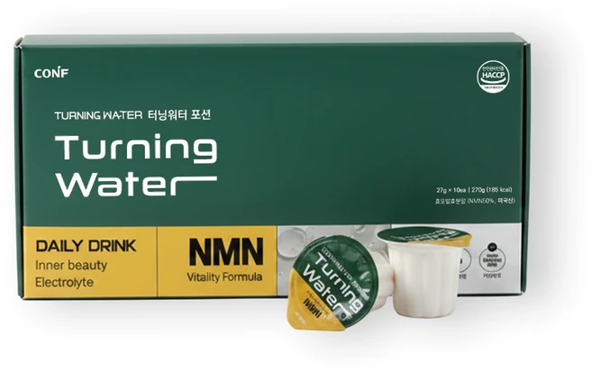 터닝워터 포션 액상형 마시는 NMN 수분충전 전해질 음료, 20개, 27g - 쿠팡