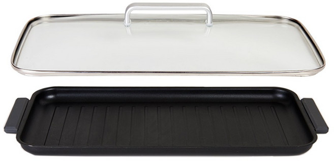 엔뚜마노 2구인덕션 전용 와이드 그릴 세트